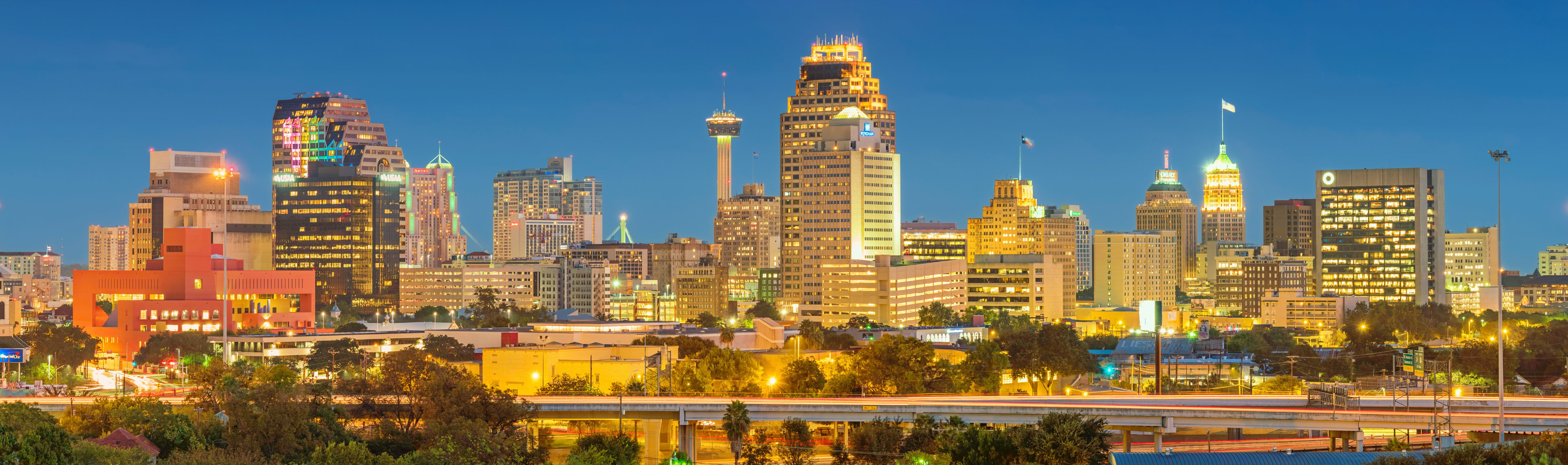 Skyline of San Antonio Texas USA